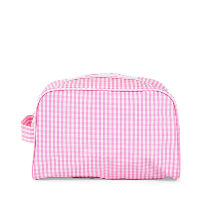 TRVL Stowaway Toiletry Bag | Gingham Pink