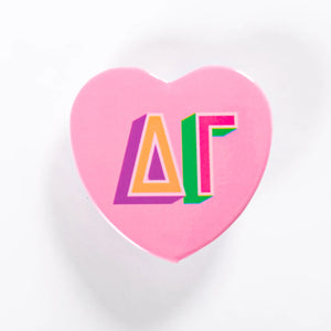 Sorority Block Letter Buttons