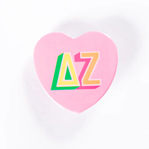 Sorority Block Letter Buttons