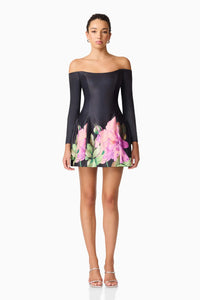 Elliatt Azelie Off Shoulder Mini Dress | Black
