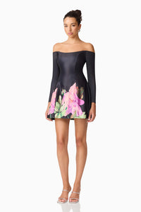 Elliatt Azelie Off Shoulder Mini Dress | Black