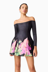 Elliatt Azelie Off Shoulder Mini Dress | Black