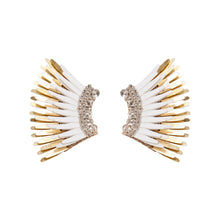 Load image into Gallery viewer, Mignonne Gavigan Mini Madeline Earrings | White/ Gold