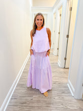 Load image into Gallery viewer, Aerin Skirt | Violet Gingham