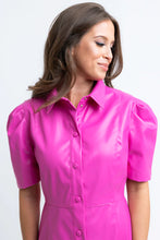 Load image into Gallery viewer, Karlie Pink Pleather Sophia Dress