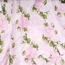 Load image into Gallery viewer, Vintage Rose Pink Tie Top PJ Set