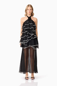 Elliatt Melissa Halter Maxi Dress | Black