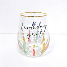 Load image into Gallery viewer, Birthday Stemless Wine Glass