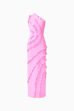 Load image into Gallery viewer, Elliatt Orelia Asymmetrical Ruffle Gown | Candy Pink