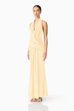 Load image into Gallery viewer, Elliatt Simone Cowl Neck Gown | Butter Yellow