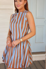 Load image into Gallery viewer, Karlie Bold Stripe Bubble Dress