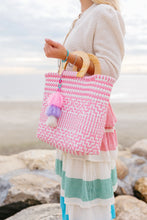 Load image into Gallery viewer, Squeeze de Citron Wood Handle Tote | Rose Citron Tile