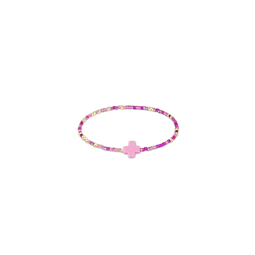 enewton egirl Hope Unwritten Signature Cross Bracelet - Back To The Fuchsia