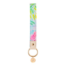 Load image into Gallery viewer, Pink Peony Fabric Loop Keychain