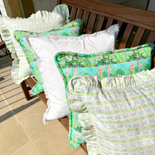 Load image into Gallery viewer, Evelyn &amp; Kate 20″ Square Decorative Ruffled Pillow