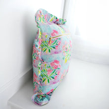 Load image into Gallery viewer, Evelyn &amp; Kate Pink Peony 20″ Square Decorative Ruffled Pillow