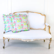 Load image into Gallery viewer, Evelyn &amp; Kate Pink Peony 20″ Square Decorative Ruffled Pillow