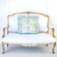 Load image into Gallery viewer, Evelyn &amp; Kate Pink Peony 20″ Square Decorative Ruffled Pillow
