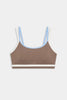 Splits59 Eva Rigor Double Strap Bra | Lentil/White