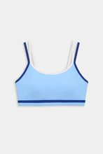 Load image into Gallery viewer, Splits59 Eva Rigor Double Strap Bra | Skylight/Cobalt