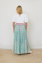 Load image into Gallery viewer, Brooks Avenue Triple Tiered Maxi Skirt | Birds of Paradise