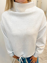 Load image into Gallery viewer, Morina Mel Soft Knit Funnel Neck Sweater | Ivory Mel