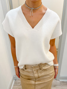 Sincerely Ours Emma Vest | White