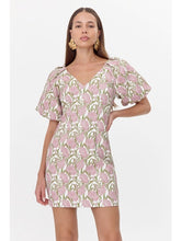 Load image into Gallery viewer, Adelyn Rae Myra Jacquard Puff Sleeve Mini Dress