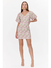 Load image into Gallery viewer, Adelyn Rae Myra Jacquard Puff Sleeve Mini Dress