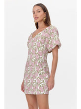 Load image into Gallery viewer, Adelyn Rae Myra Jacquard Puff Sleeve Mini Dress