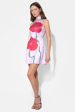 Load image into Gallery viewer, Adelyn Rae Kinsley Scarf Neck Printed Mini Dress | Lilac/Red