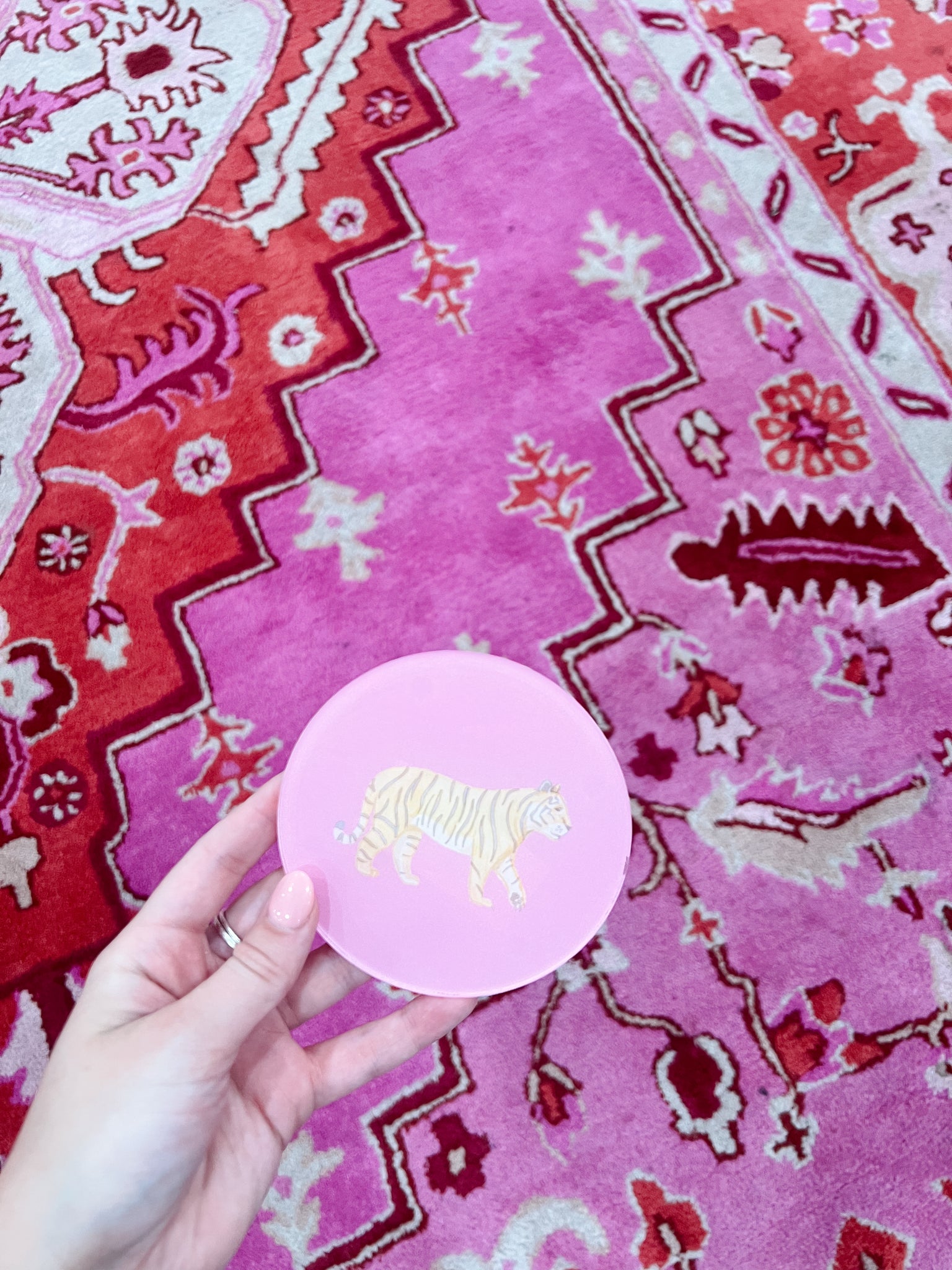 Pink Tiger Coaster