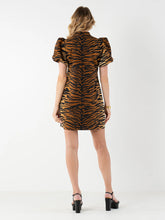 Load image into Gallery viewer, Emily McCarthy Hampton Mini Dress | Tiger Jacquard