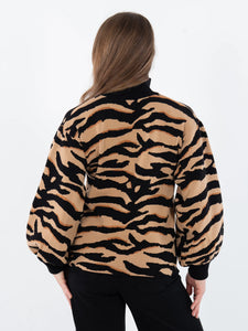 Emily McCarthy Lolli Sweater | Tiger Knit Jacquard