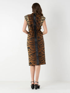 Emily McCarthy Meme Dress | Tiger Jacquard