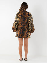Load image into Gallery viewer, Emily McCarthy Sasha Mini Dress | Tiger Jacquard