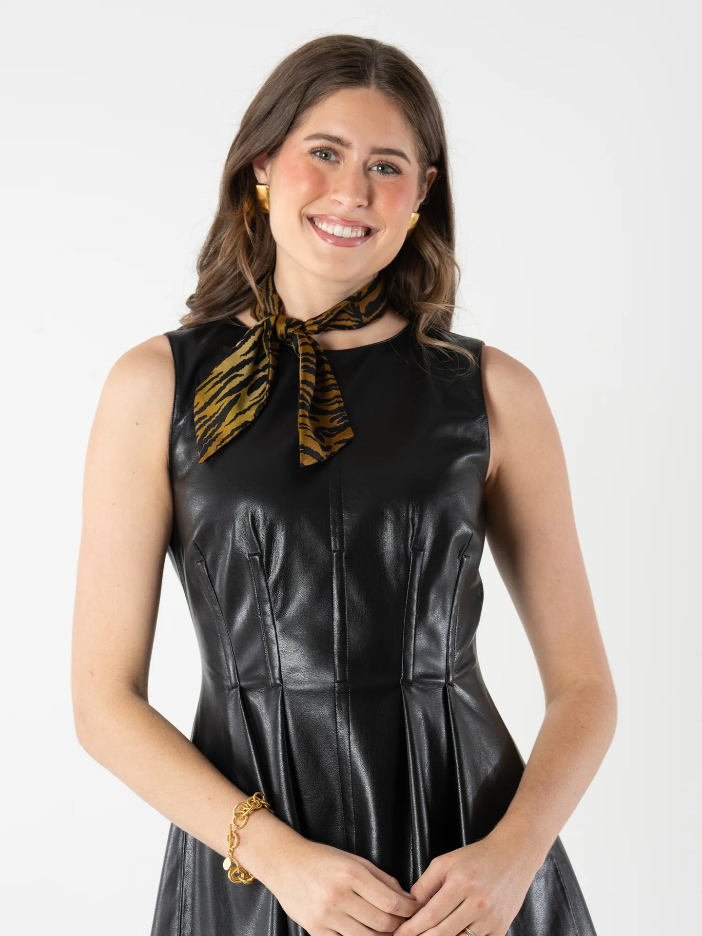 Emily McCarthy Twilly Scarf | Tiger Jacquard