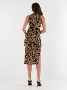Emily McCarthy Simone Sweater Dress | Tiger Knit Jacquard