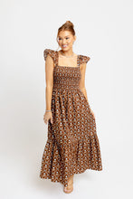 Load image into Gallery viewer, Karlie Floral Poplin Smock Tier Dress