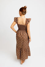 Load image into Gallery viewer, Karlie Floral Poplin Smock Tier Dress