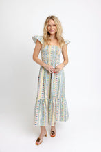Load image into Gallery viewer, Karlie French Cottage Floral Smock Maxi Dress