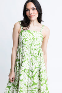 Karlie Palm Leaf Ibiza Maxi Dress