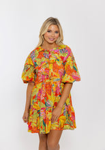 Load image into Gallery viewer, Karlie Tropical Palm Dress