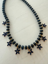 Load image into Gallery viewer, Smith &amp; Co Beaded Bloom Necklace | Navy