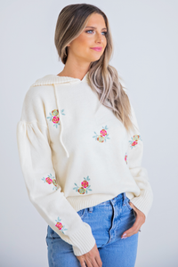 Karlie Floral Embroidered Sweater