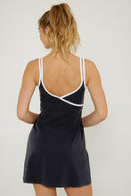 Load image into Gallery viewer, Cream Yoga Fiona Tennis Dress | Black