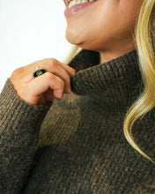 Load image into Gallery viewer, Karlie Solid Turtleneck Sweater | Chocolate