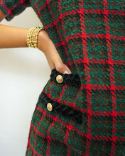 Load image into Gallery viewer, Prosperina Portia Shift Dress | Check The Halls Print