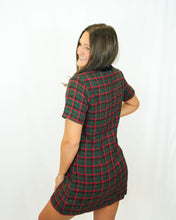 Load image into Gallery viewer, Prosperina Portia Shift Dress | Check The Halls Print