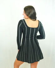 Load image into Gallery viewer, Adelyn Rae Kira Square Neck Stripe Sweater Mini Dress